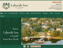 Tablet Screenshot of lakeside-inn.com